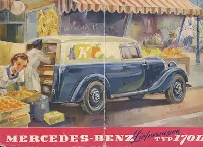 Mercedes-Benz 170 D Lieferwagen Prospekt 1952