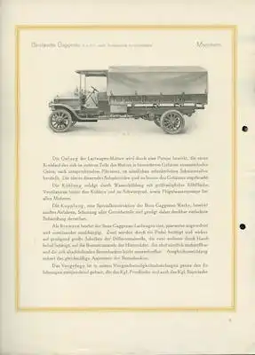 Benz Lastkraftwagen für Müllereien Prospekt 1911