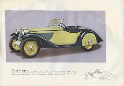 BMW 309 und 315 Prospekt 11.1934