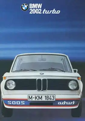 BMW 2002 Turbo Prospekt ca. 1974