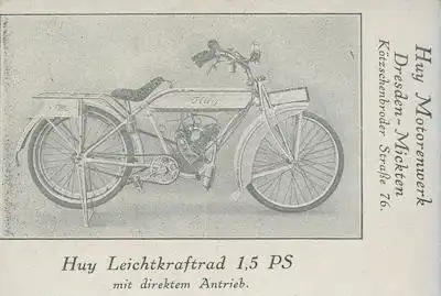 Ansichtskarte Dresden mit Huy Werbung 1920er Jahre