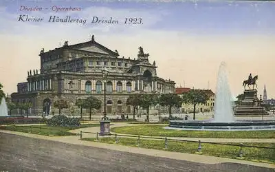 Ansichtskarte Dresden mit Huy Werbung 1920er Jahre