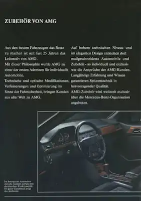 Mercedes-Benz AMG Zubehör Prospekt ca. 1990