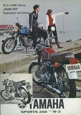 Yamaha YR-3 5-Port 350 ccm Gand Prix Prospekt 1968