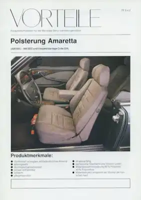 Mercedes-Benz 420-560 SEC Prospekt 12.1985