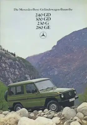 Mercedes G 240 GD- 280 GE Prospekt 2.1981