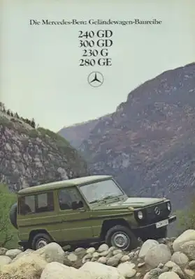 Mercedes G 240 GD- 280 GE Prospekt 8.1980