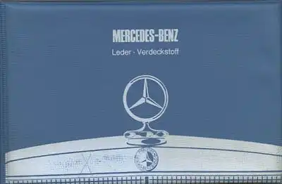 Mercedes-Benz Pkw Leder und Verdeckstoffe Mustermappe 1972