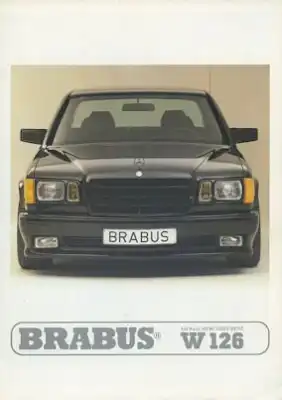 Mercedes-Benz S Klasse Brabus Prospekt 1980er Jahre