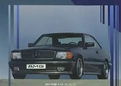 Mercedes-Benz AMG W 126 380-560 SEC Prospekt 9.1987