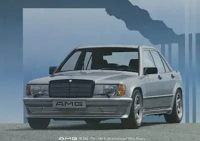 Mercedes-Benz AMG W 201 190-190 E Breitversion Prospekt 9.1987