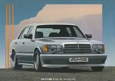 Mercedes-Benz AMG W 126 280-560 S SE SEL Prospekt 9.1987