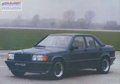 Mercedes-Benz AMG W 201 Prospekt 1986/87