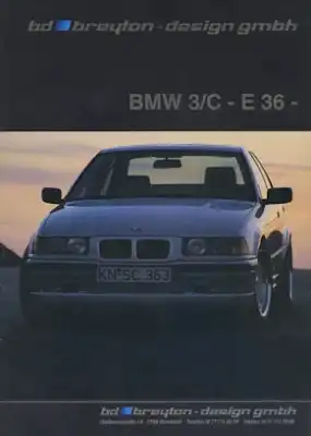 BMW Pleyton 3er E 36 Prospekt ca. 1992