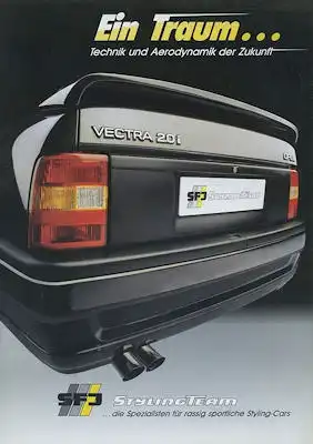 Opel SFJ Vectra Prospekt ca. 1990