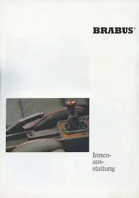 Mercedes-Benz Brabus Innenausstattung Prospekt ca. 1990
