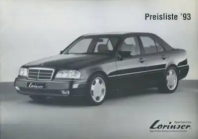 Mercedes-Benz Lorinser Preisliste 1993