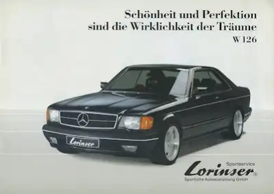 Mercedes-Benz W 126 Lorinser Prospekt ca. 1991