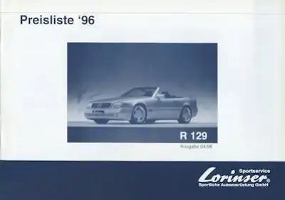 Mercedes-Benz Lorinser R 129 Preisliste 1996