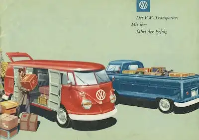 VW T 1 Prospekt 1960er Jahre