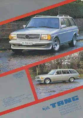 Mercedes-Benz Tang Zubehör Prospekt 1980er Jahre