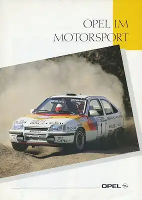 Opel im Motorsport 2 Prospekte ca. 1988