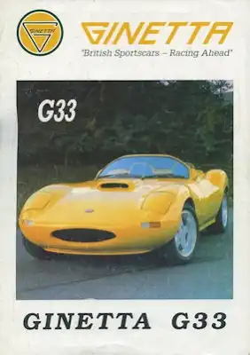 Ginetta G 33 Prospekt ca. 1992