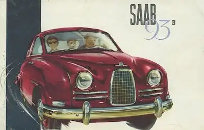 Saab 93 B Prospekt ca. 1958