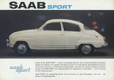 Saab Sport Prospekt 3.1963