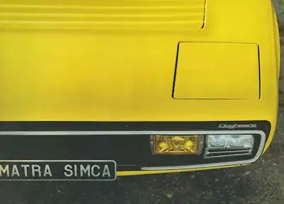 Simca Matra Bagheera Prospekt ca. 1974