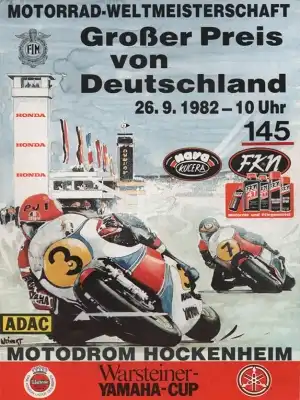 Programm Hockenheimring 26.9.1982