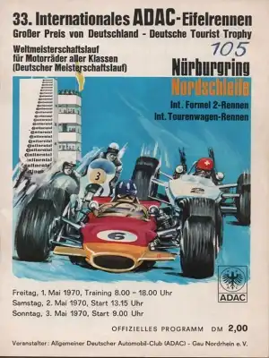 Programm Nürburgring 1.5.1970