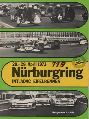 Programm Nürburgring 28.4.1973