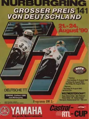 Programm Nürburgring 21.8.1980