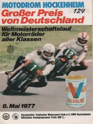 Programm Hockenheimring 8.5.1977