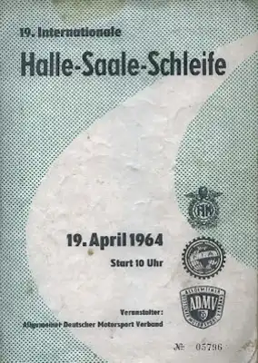 Programm Halle-Saale-Schleife 19.4.1964