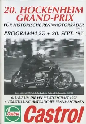 Programm Hockenheimring 27.9.1997