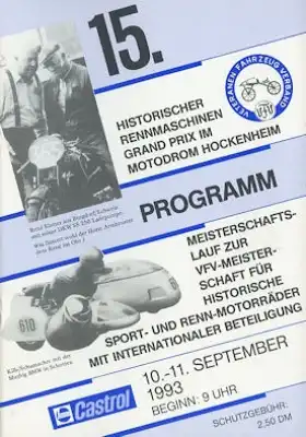 Programm Hockenheimring 10.9.1993