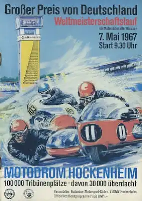Programm Hockenheimring 7.5.1967