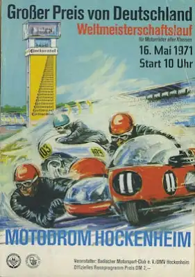 Programm Hockenheimring 16.5.1971