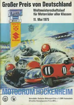 Programm Hockenheimring 11.5.1975