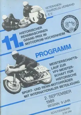Programm Hockenheimring 2.9.1989