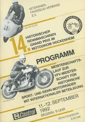 Programm Hockenheimring 11.9.1992