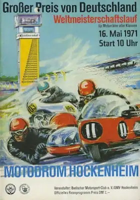 Programm Hockenheimring 16.5.1971