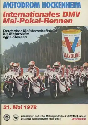 Programm Hockenheimring 21.5.1978