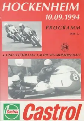 Programm Hockenheimring 10.9.1994