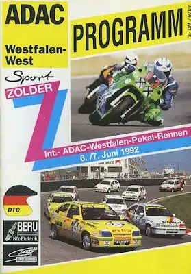 Programm Zolder 6./7.6.1992