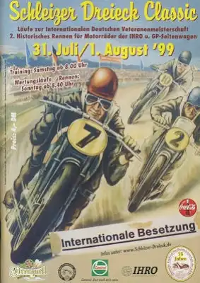 Programm Schleizer Dreieck Classic Rennen 31.7/1.8.1999