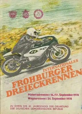 Programm 18. Froburger Dreieckrennen 1978
