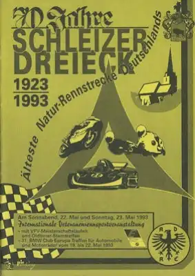 Programm Schleizer Dreieck-Rennen des VFV 5.1993